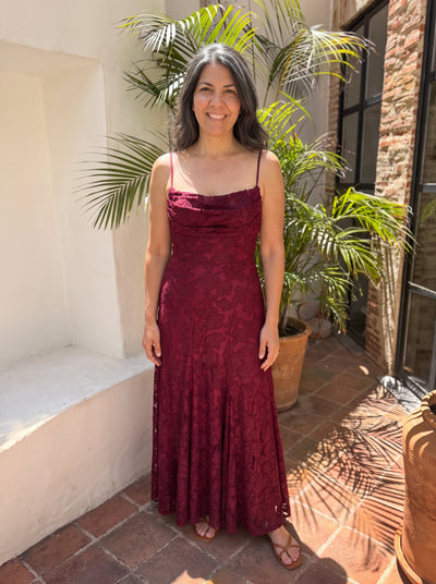SOFIA | Vestido Maxi Jacquard para Invitada