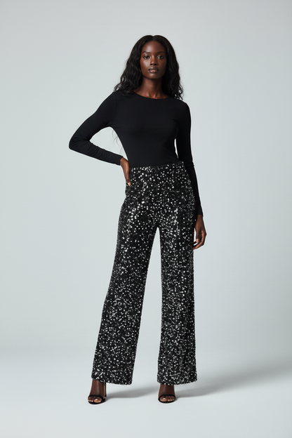Pantalones de Fiesta Brillantes para Mujer