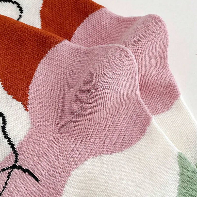 Calcetines de algodón con estampado abstracto