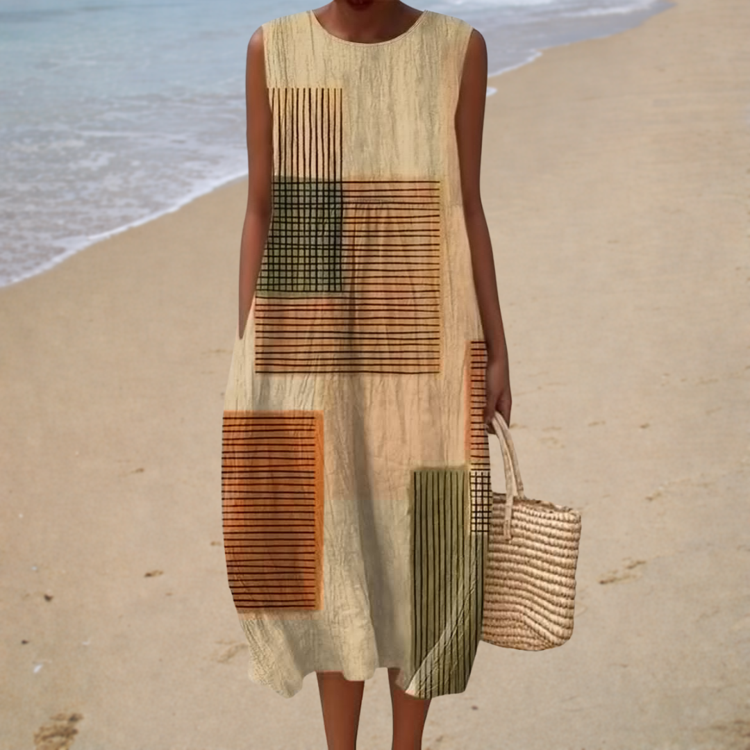 Arielle | Vestido midi sin mangas