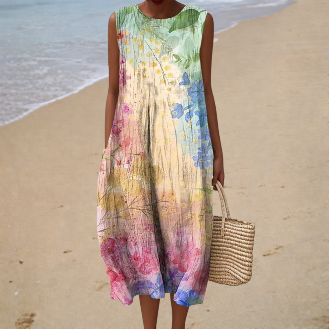 Clarisse | Vestido midi sin mangas