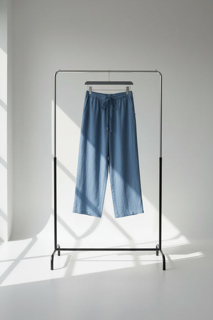 Pantalón de Algodón y Lino para Mujer