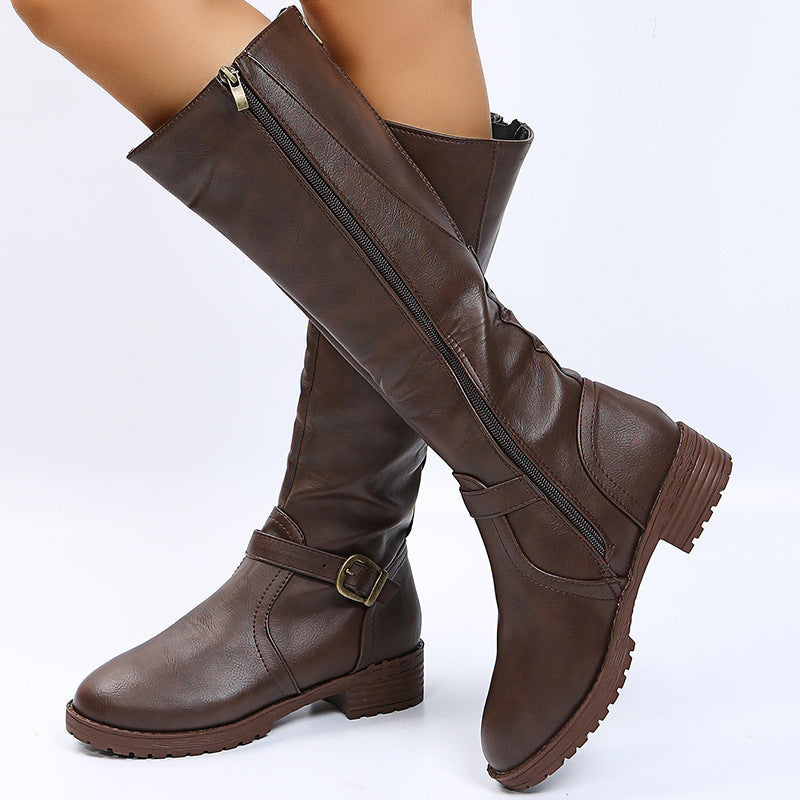 Éliane | Botas altas con hebilla