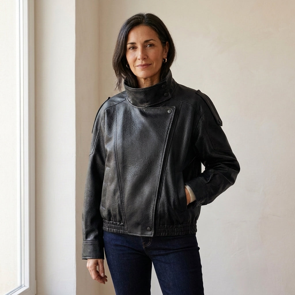 Clara | Chaqueta Oversize de Polipiel