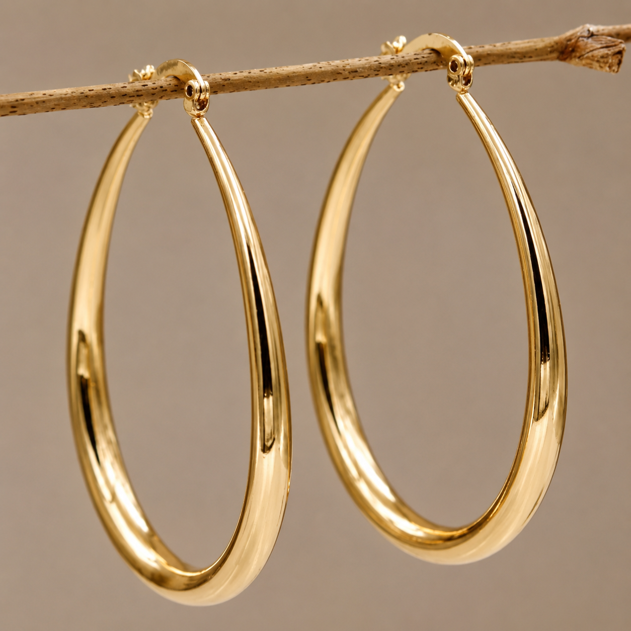 Pendientes vintage dorados