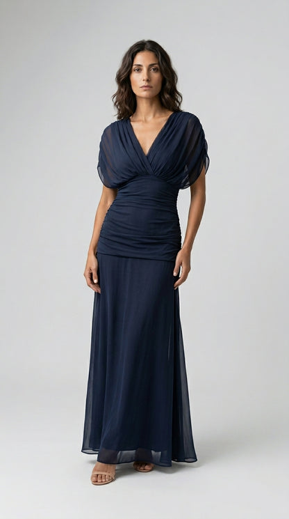 Avery | Vestido Azul Elegante