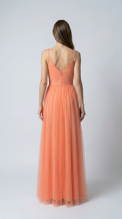Ginevra | Maxi Vestido Luz Coral