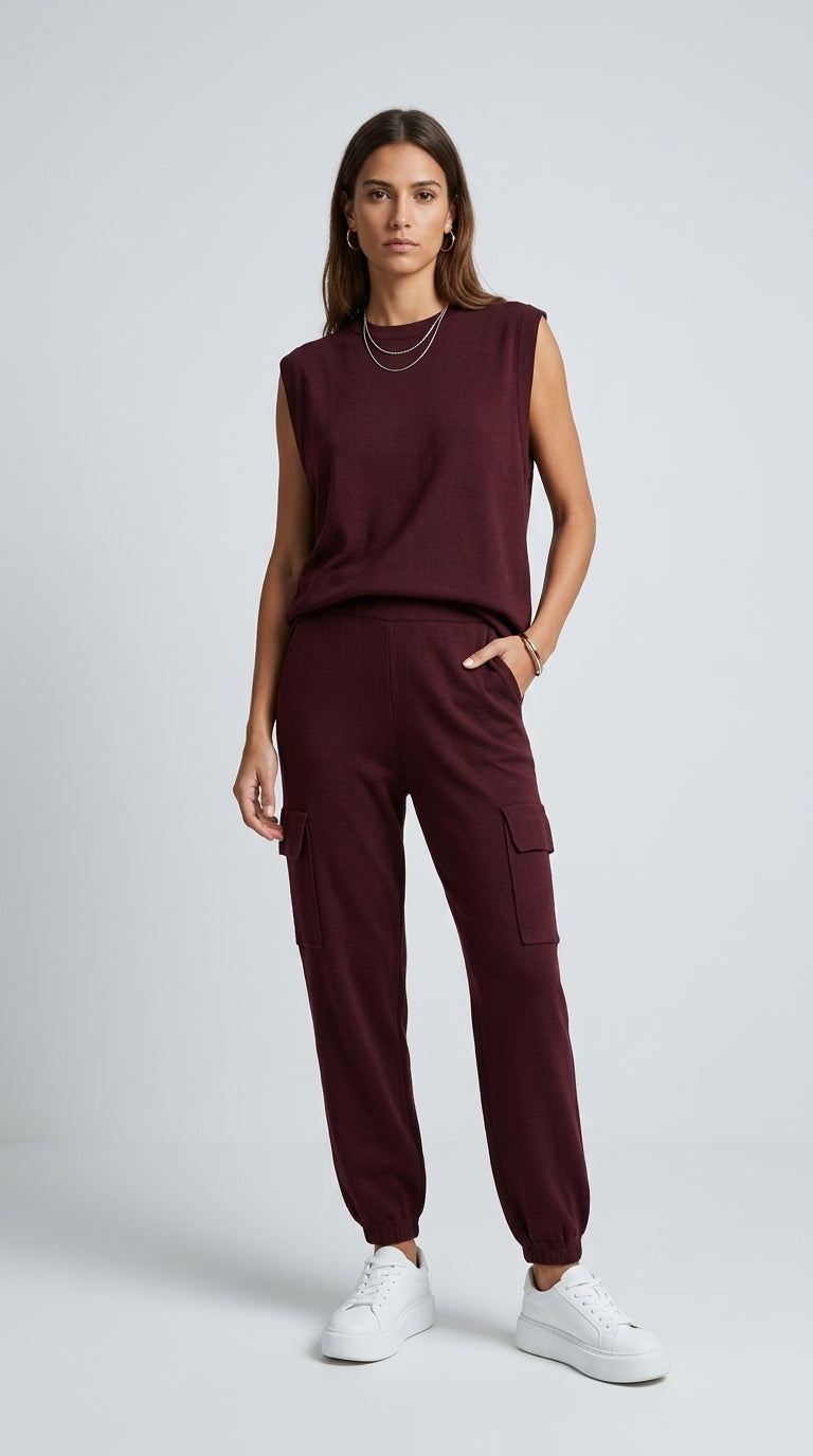 Valentina | Conjunto informal de corte holgado con bolsillos