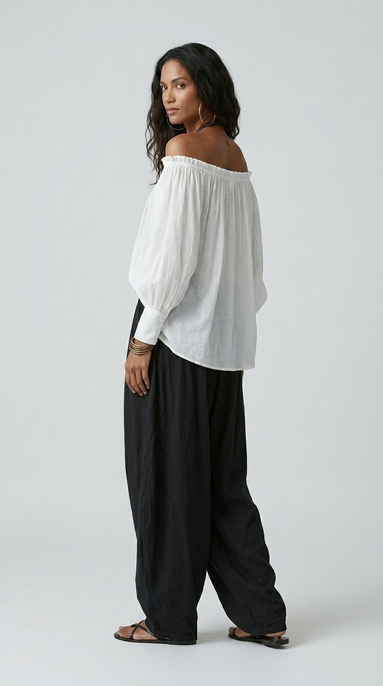 Isabella | Conjunto Bohemio Fluido Pantalón Farol