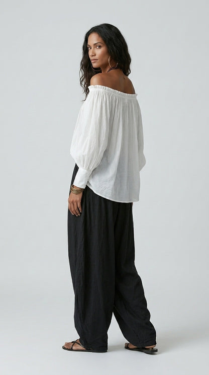 Isabella | Conjunto Bohemio Fluido Pantalón Farol