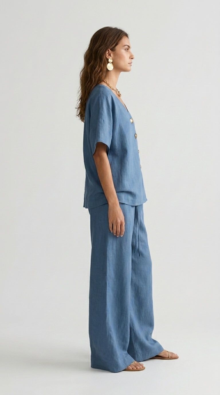 Greta | Conjunto Escote en V con Botones