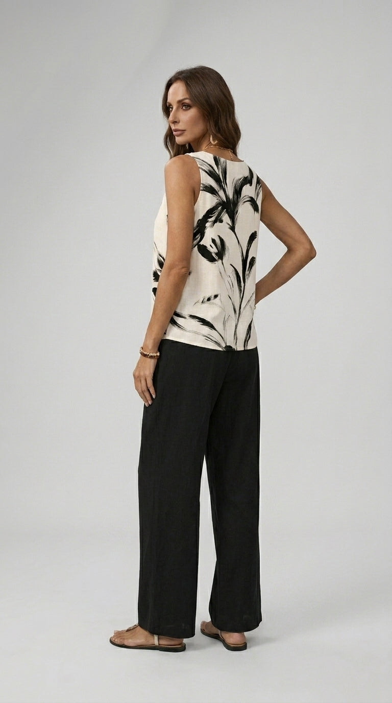 Cecilia | Conjunto Palazzo Floral Fluido