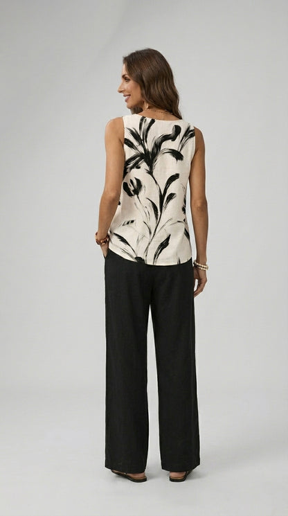 Cecilia | Conjunto Palazzo Floral Fluido