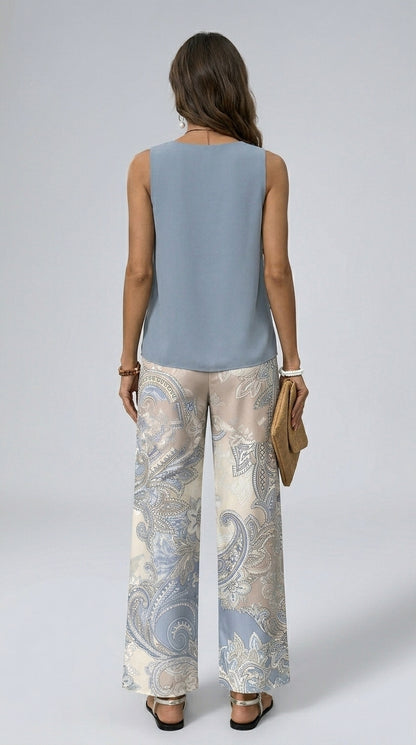 Cecilia | Conjunto Palazzo Floral Fluido