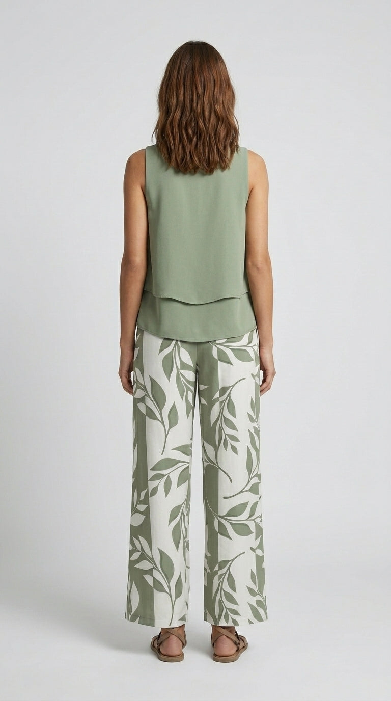 Cecilia | Conjunto Palazzo Floral Fluido