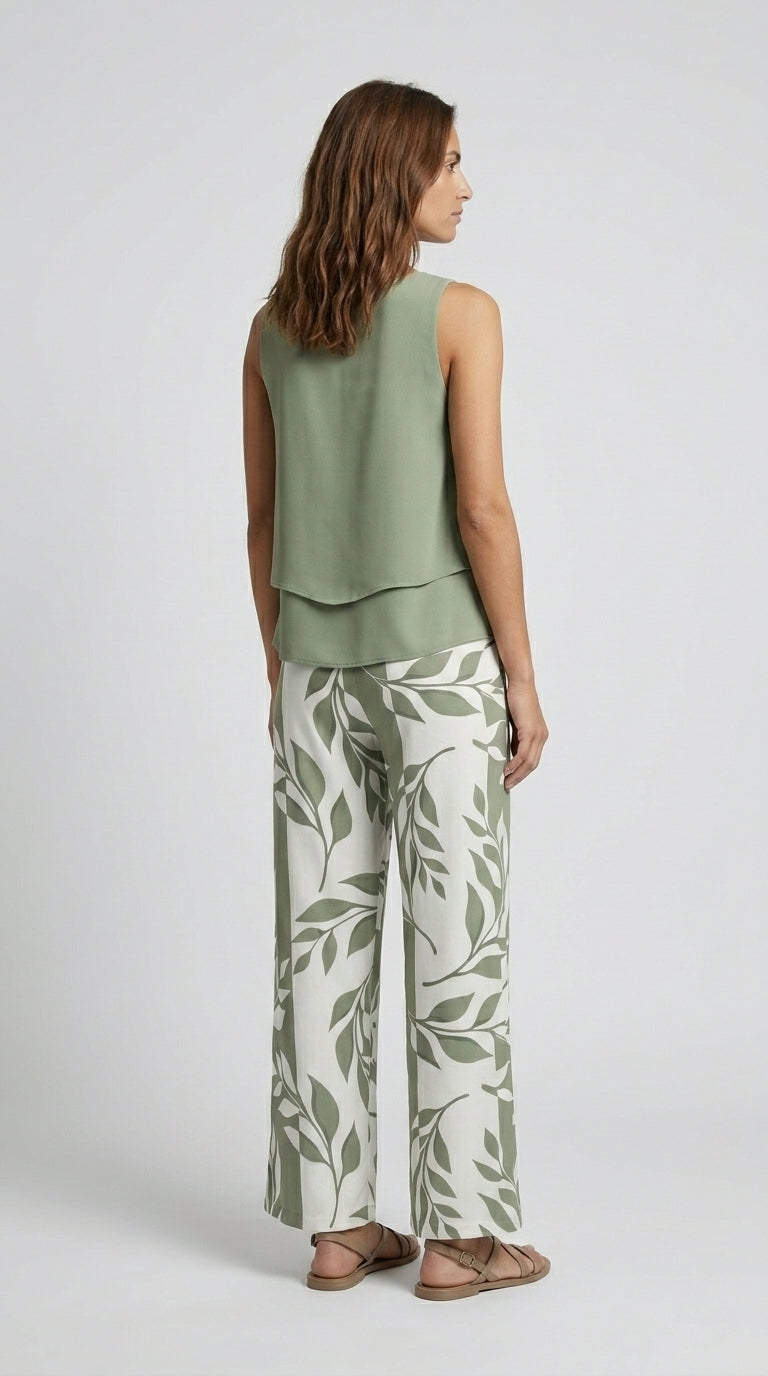 Cecilia | Conjunto Palazzo Floral Fluido