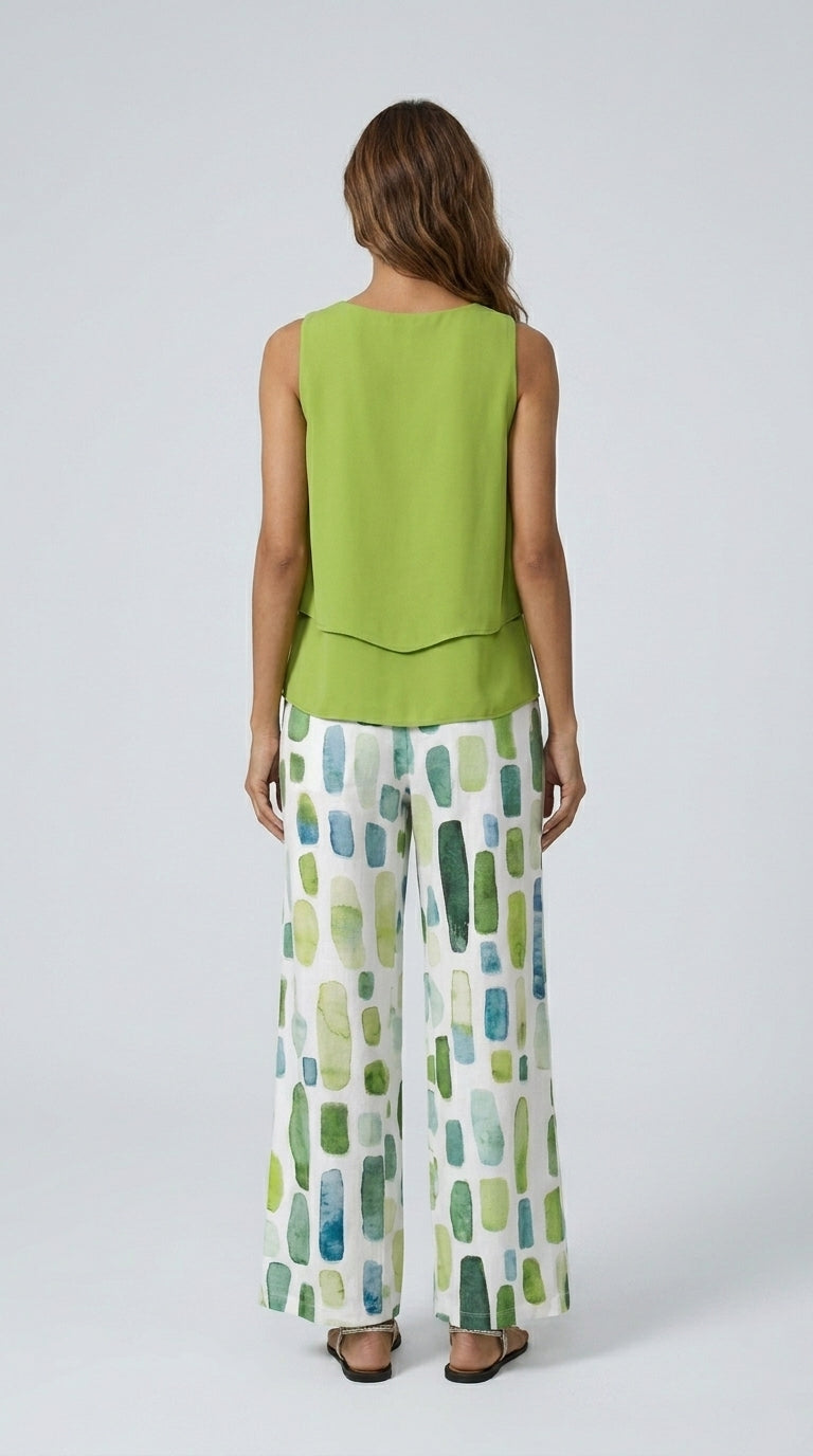 Cecilia | Conjunto Palazzo Floral Fluido