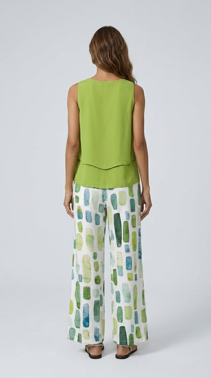 Cecilia | Conjunto Palazzo Floral Fluido
