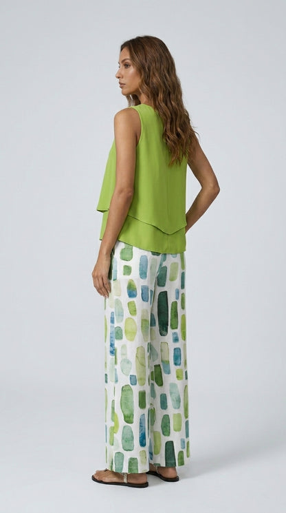 Cecilia | Conjunto Palazzo Floral Fluido