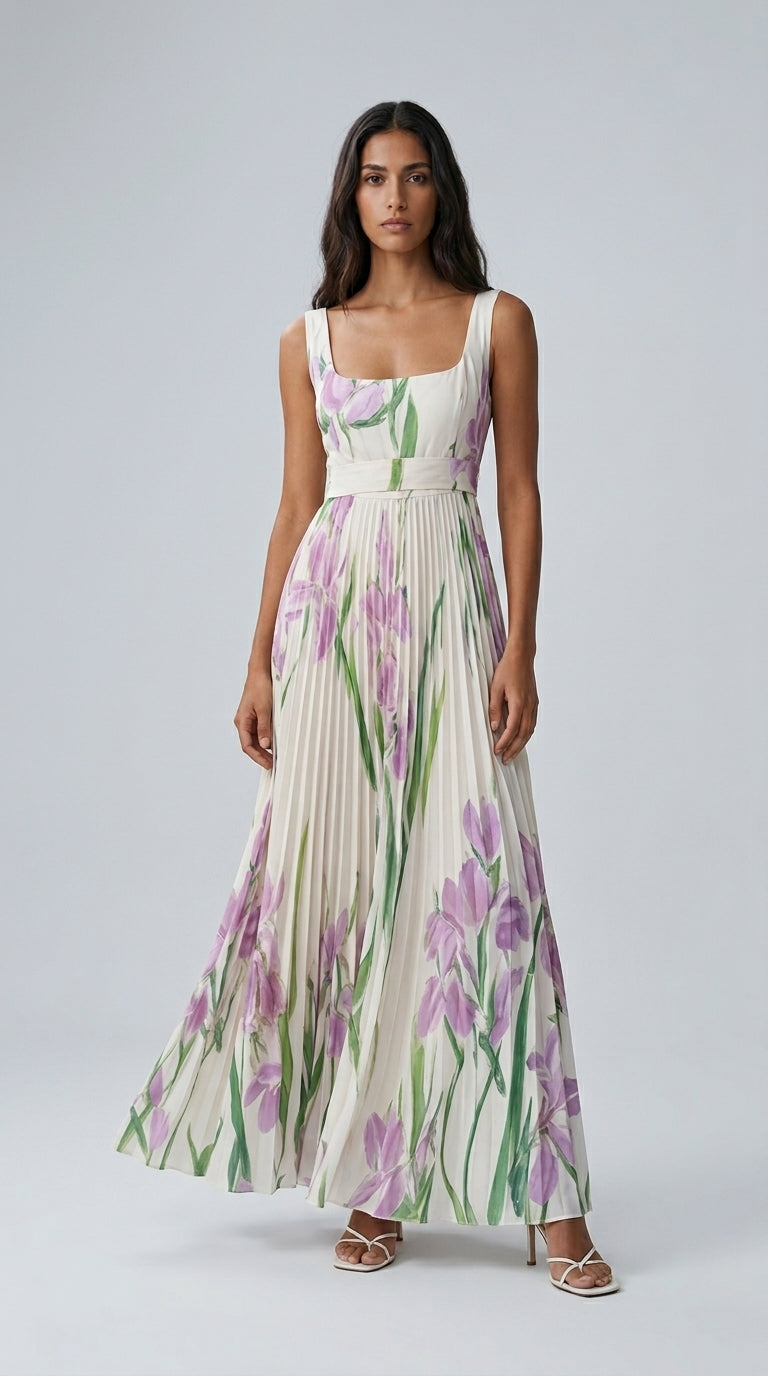 Oriah | Abito Maxi A-Line Floreale