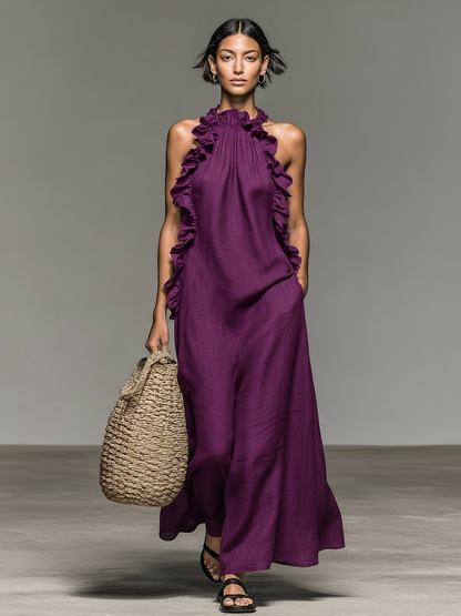 Elena | Vestido Maxi con Bolsillos