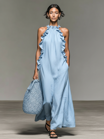 Elena | Vestido Maxi con Bolsillos