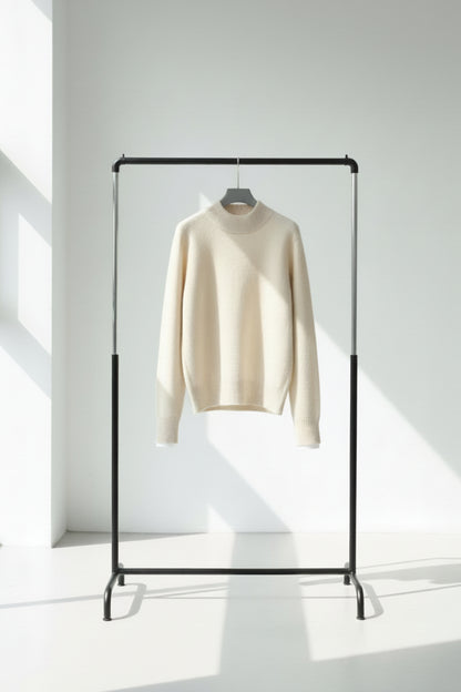 Jersey Suave de Cuello Alto para Mujer