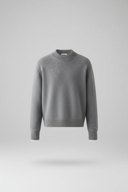 Jersey Suave de Cuello Alto para Mujer