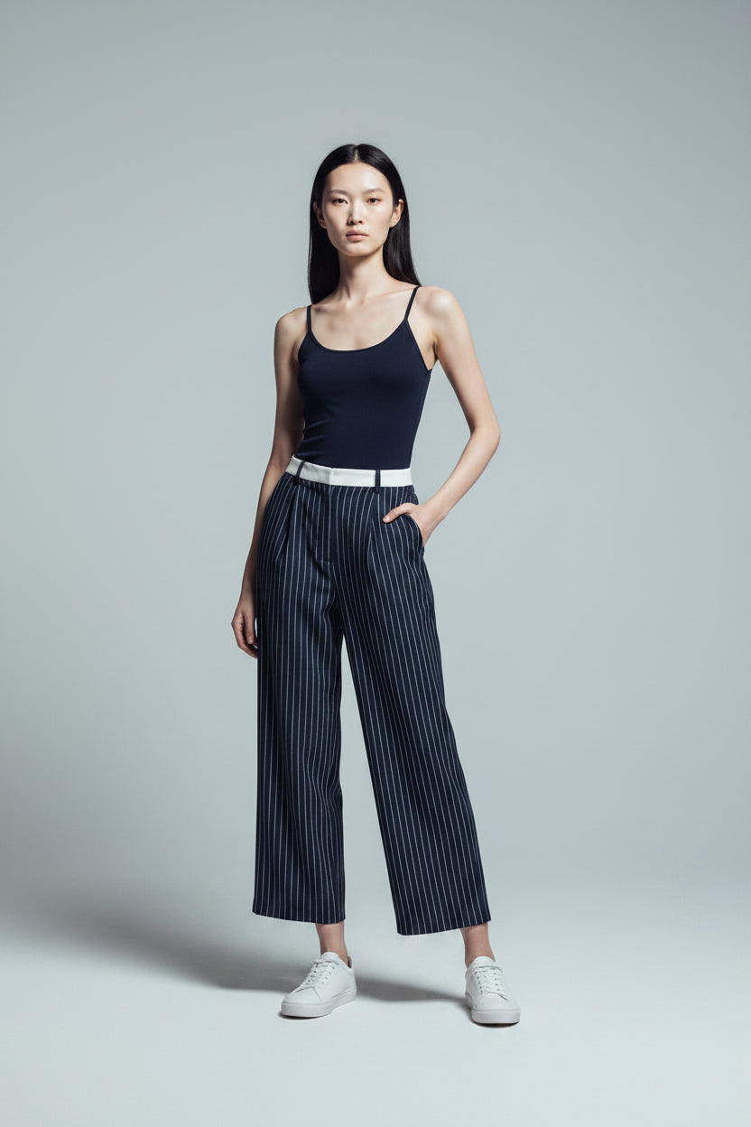 Pantalón de Rayas Verticales para Mujer