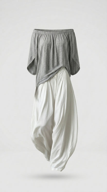 Isabella | Conjunto Bohemio Fluido Pantalón Farol