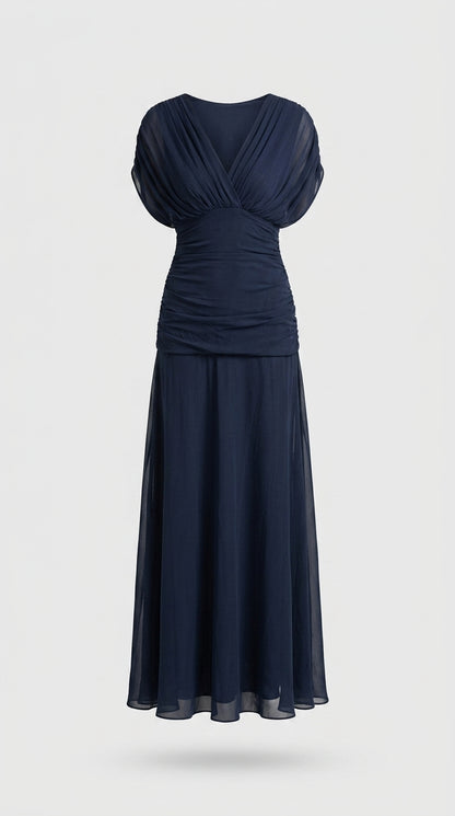 Avery | Vestido Azul Elegante