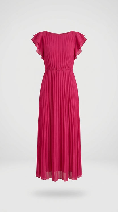 Seraphina | Maxi Vestido Plisado Elegante con Cintura Anudada