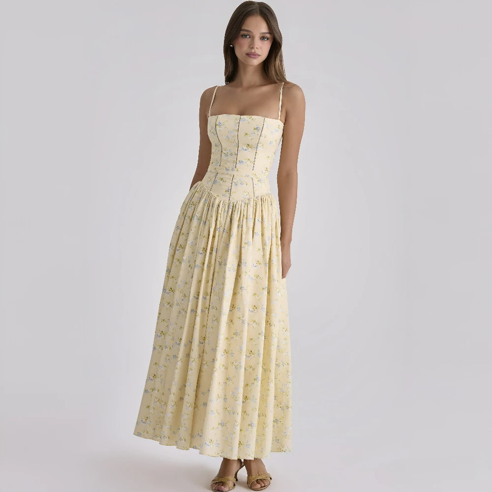 Vestido floral vintage de fiesta