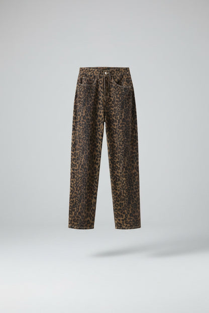Vaqueros con Estampado de Leopardo