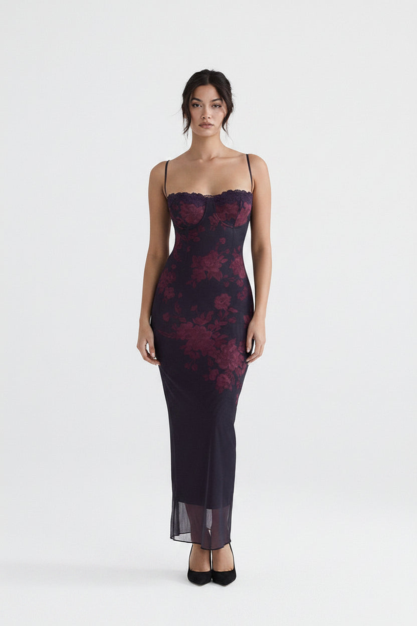 Vestido con Estampado Floral para Mujer