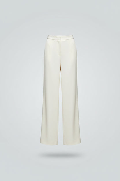 Pantalón de Pierna Ancha de Satén Elegante
