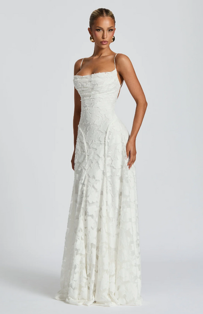 Vestido Maxi de Encaje SOFIA — Elegante para Invitada