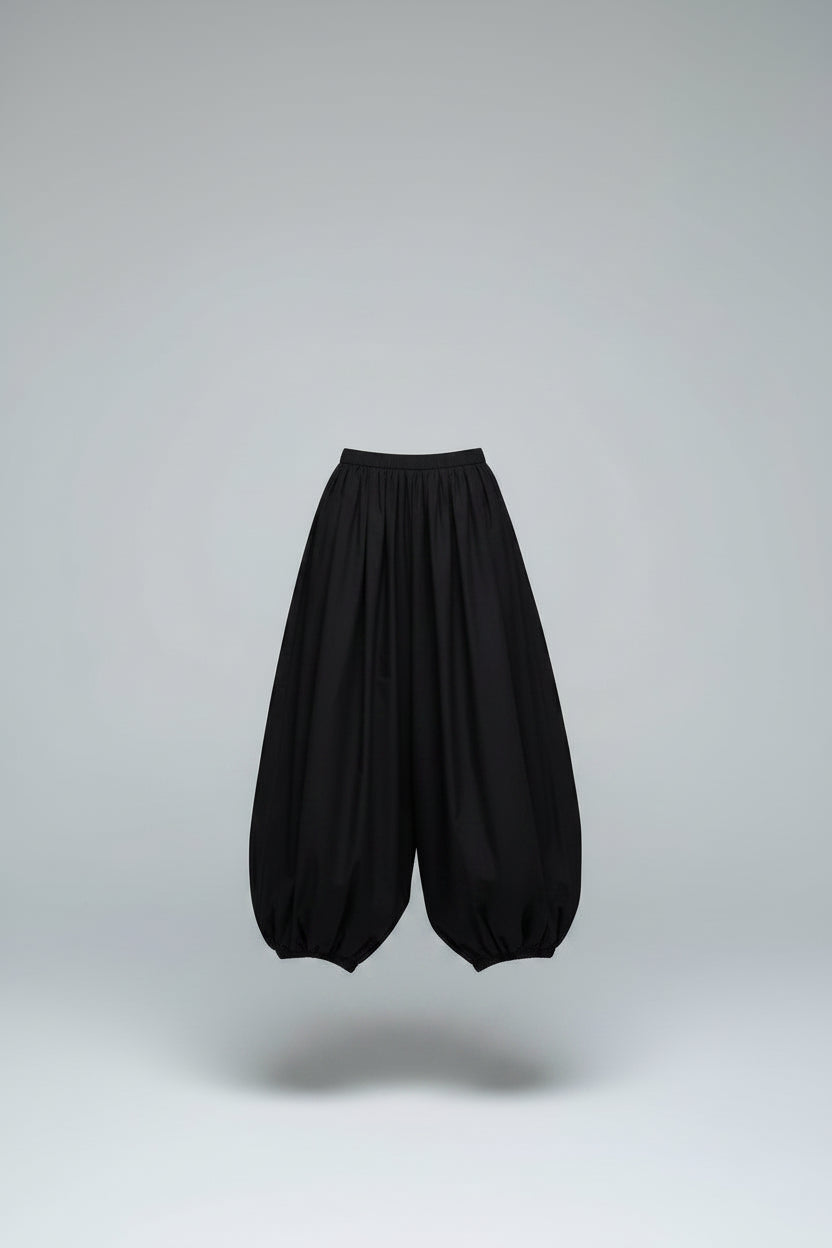 Pantalón de Pierna Ancha de Algodón