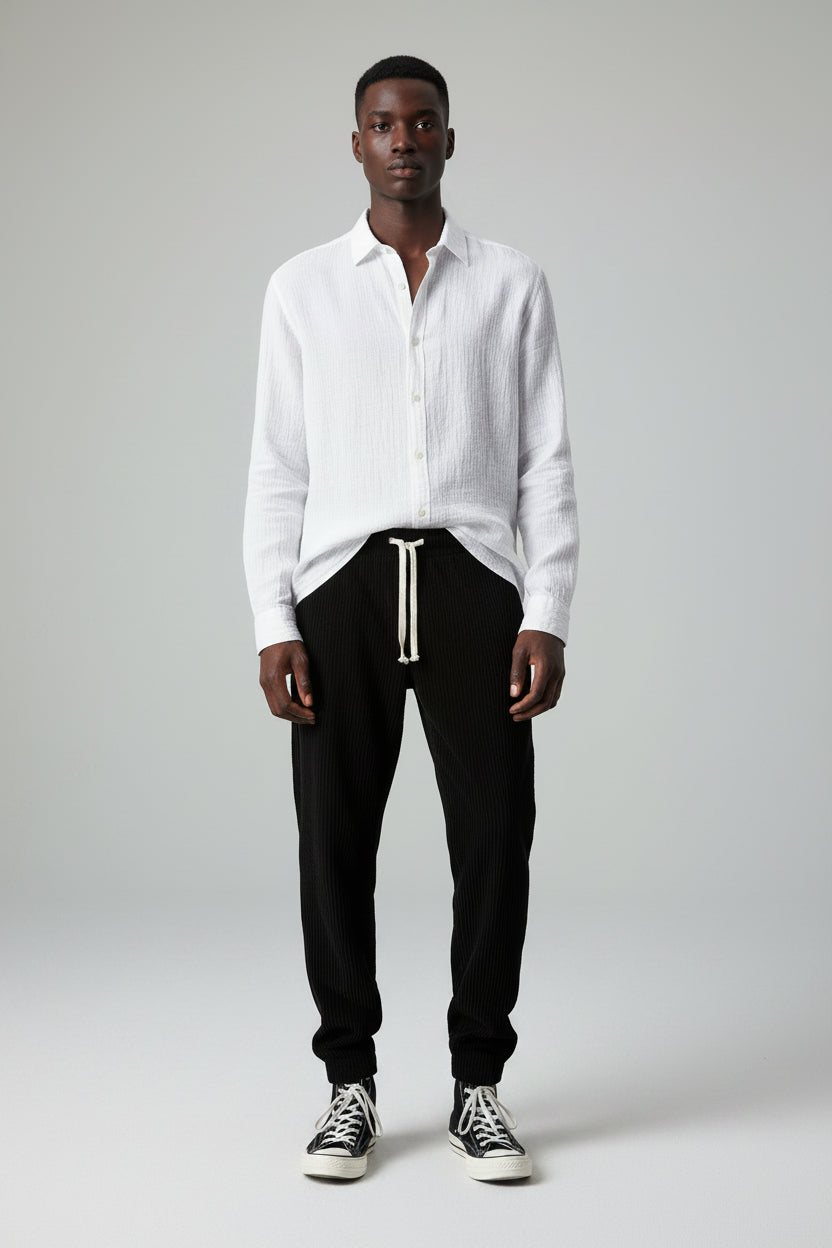 Pantalón de Pana con Cordón para Mujer