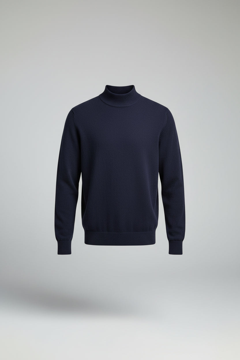 Jersey Suave de Cuello Alto para Mujer
