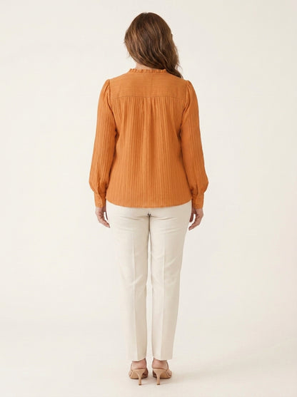 Paloma | Blusa Plisada de Botones