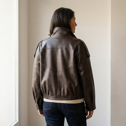 Clara | Chaqueta Oversize de Polipiel