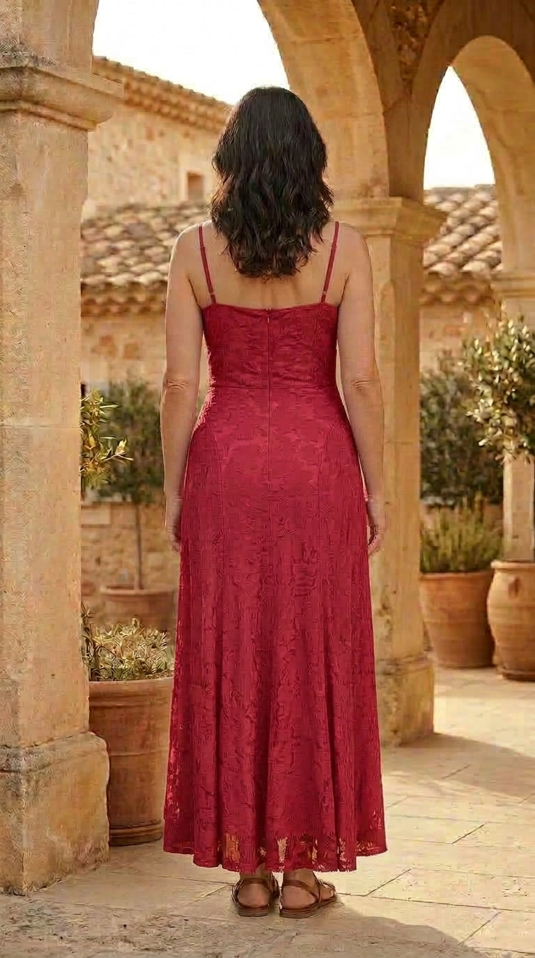 SOFIA | Vestido Maxi Jacquard para Invitada