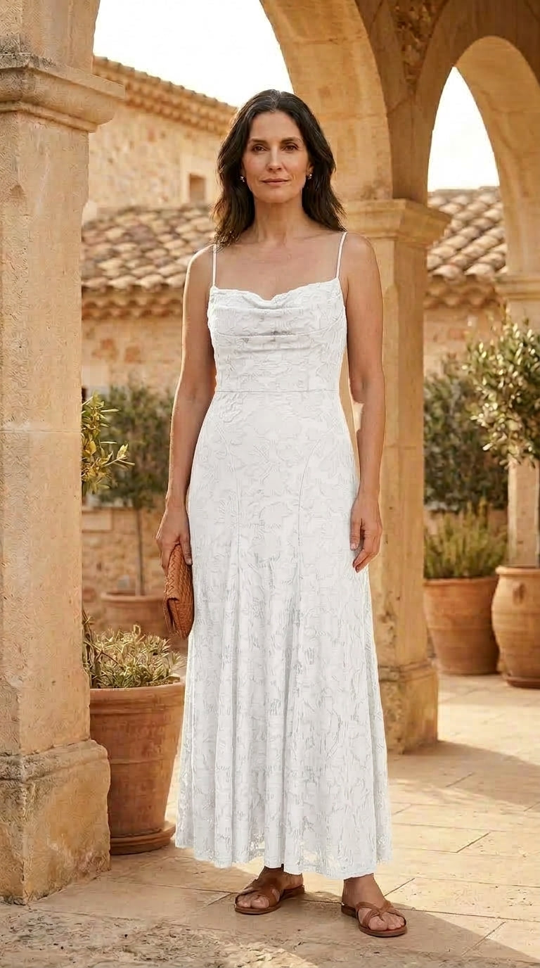 SOFIA | Vestido Maxi Jacquard para Invitada