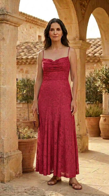 SOFIA | Vestido Maxi Jacquard para Invitada
