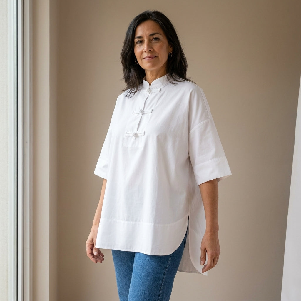 Olivia | Camisa Oversize de Popelín