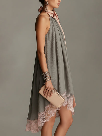 Minivestido lazo saten mujer tallas XS S M L XL 2XL - Yaiza Studio