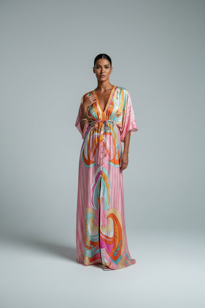 Vestido con Escote en V para Mujer