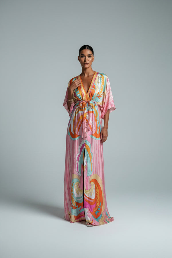 Vestido con Escote en V para Mujer