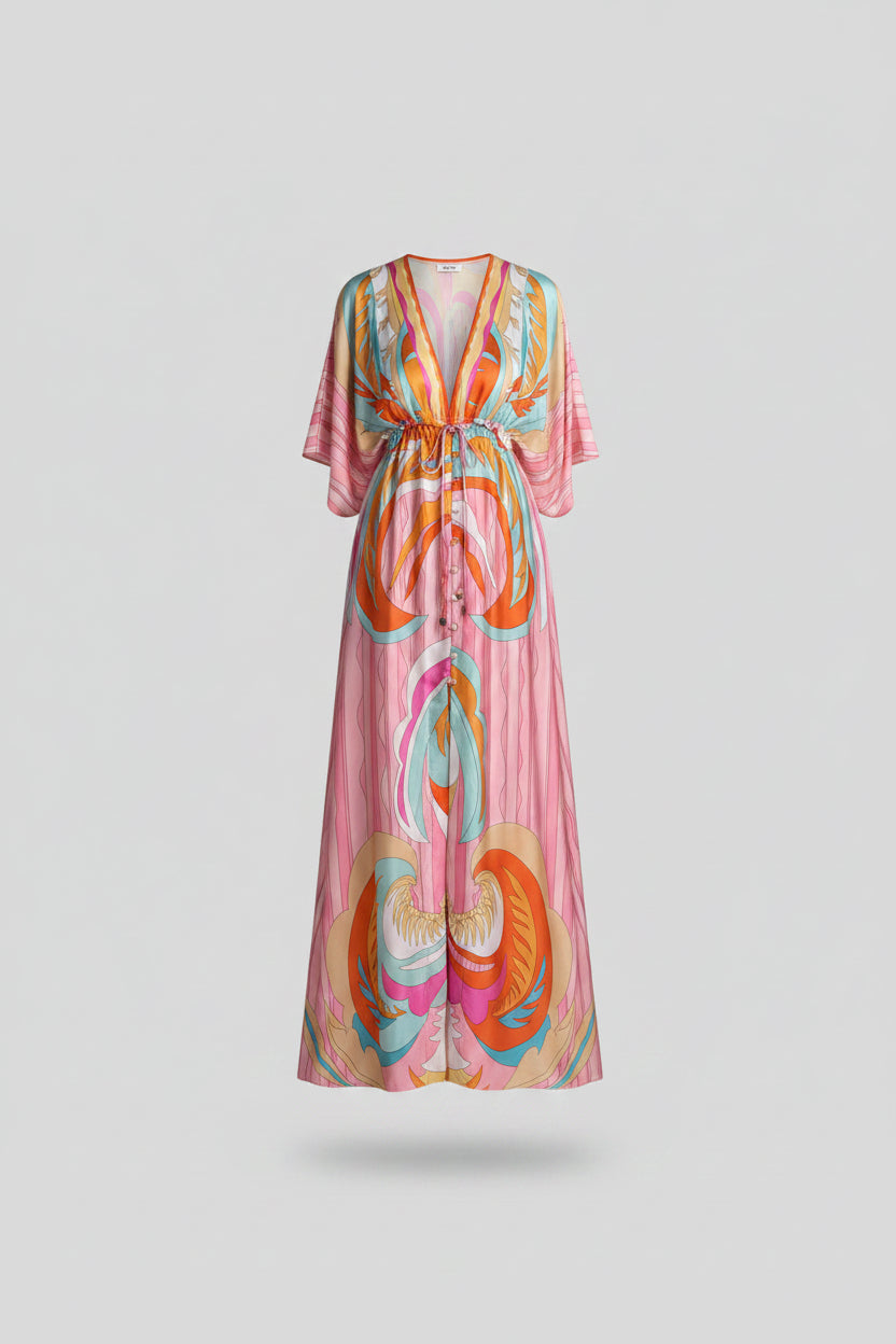 Vestido con Escote en V para Mujer
